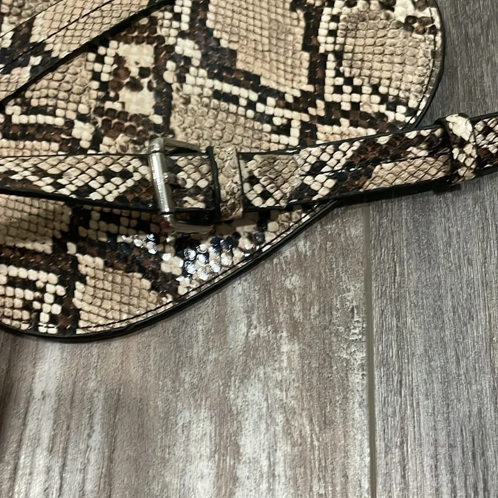 ZARA Snake Print Python Belt Bag Fanny Pack